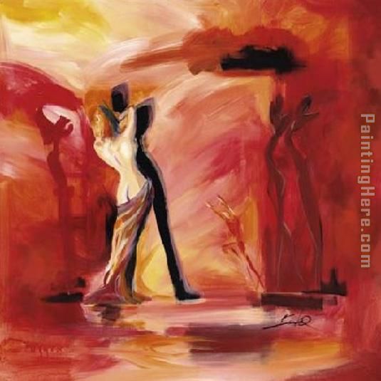 Romance in Red II painting - Alfred Gockel Romance in Red II art painting